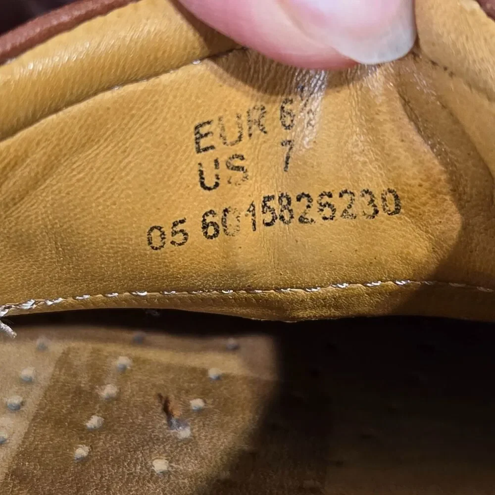 Mephisto‎ Spinnaker Boat Shoes Mens Size 7 Brown Leather Comfort Shoes Nautical